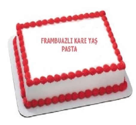 Özel Etkinlikler İçin 30 Kişilik Frambuazlı Yaş Pasta